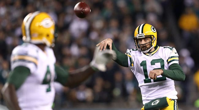 The Packers remain in the playoff picture thanks to Aaron Rodgers’ Aaron Rodgers-type performance.
